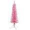 Haute Decor 4 Foot Prelit Cotton Candy Flocked FIR Christmas Tree with 50 Incandescent Lights